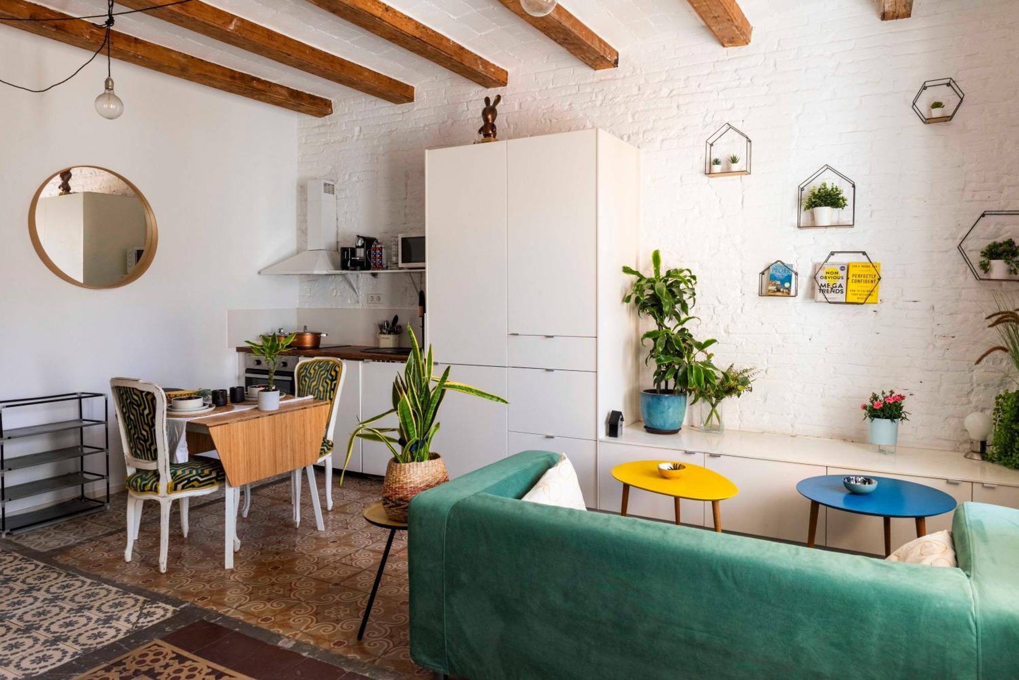 Enchanting 2 Bedroom Flat With Terrace Near Placa Espanya Barcelona Bagian luar foto